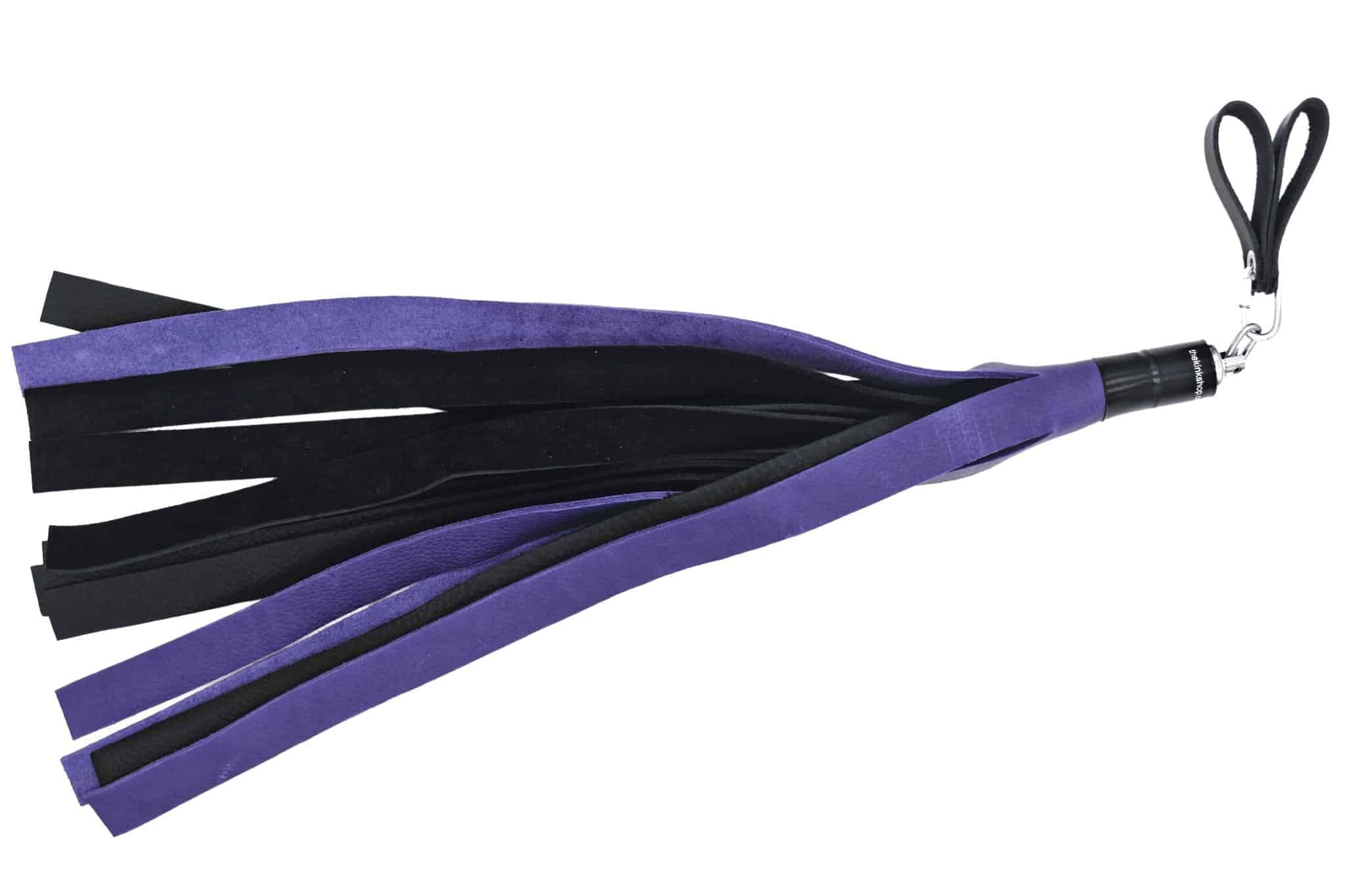 Bull Hide Floggers: 1" Falls With Finger Loops (choice of 3 colors) 4 Bull Hide Floggers: 1" Falls With Finger Loops (choice of 3 colors) - Image 2