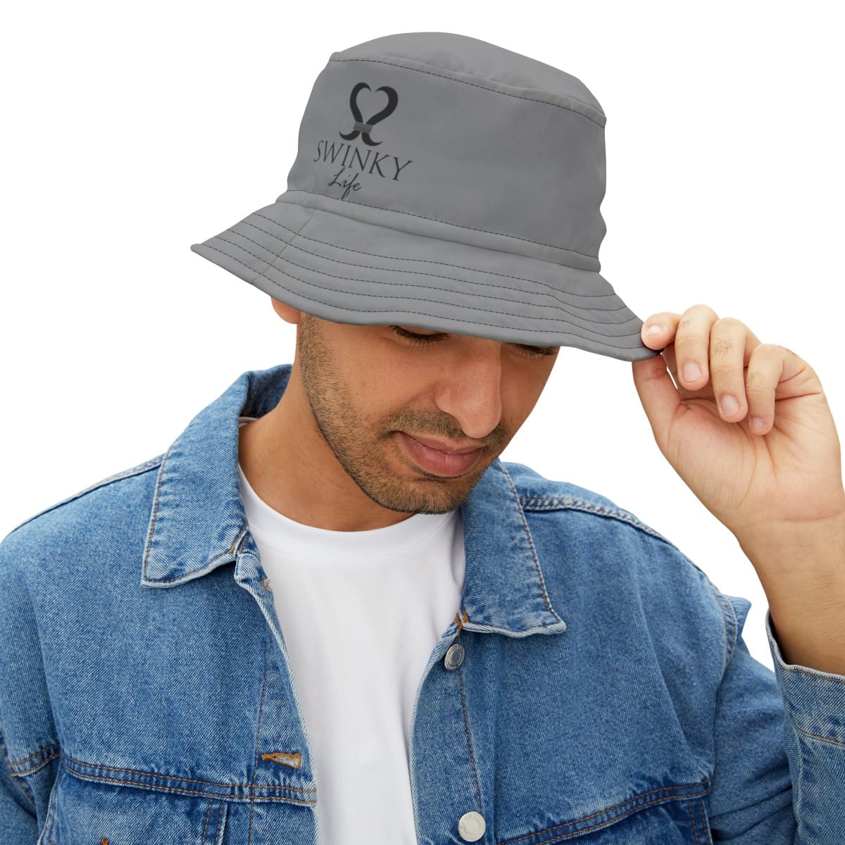 Bucket Hat (AOP) - Grey 8 Bucket Hat (AOP) - Grey - Image 6